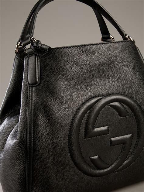 gucci black nylon tote bag|Gucci tote bag with zipper.